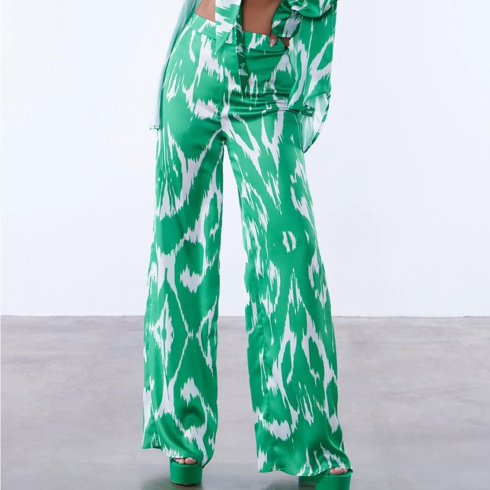 High Rise Silk Pants size Large